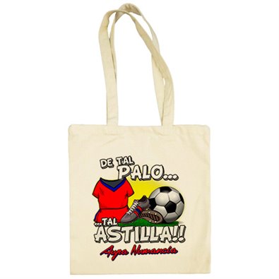 Bolsa de tela De tal palo tal astilla Numancia fútbol