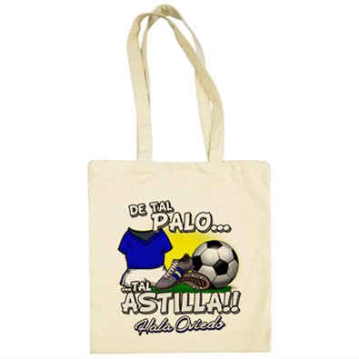 Bolsa de tela De tal palo tal astilla Oviedo fútbol