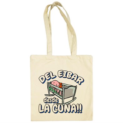 Bolsa de tela del Eibar desde la cuna fútbol