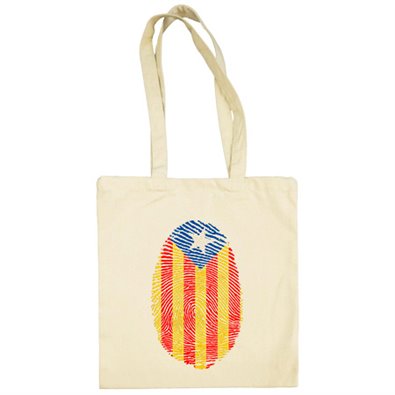 Bolsa de tela Emprenta ADN senyera Catalunya Independent Independència