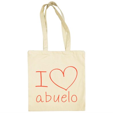 Bolsa de tela I Love abuelo