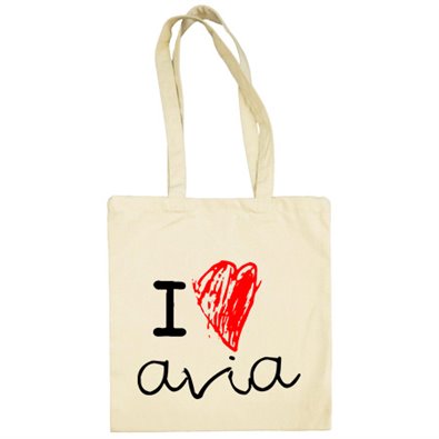 Bolsa de tela I Love avia