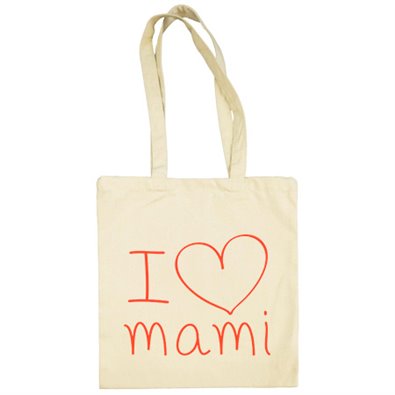 Bolsa de tela I Love mami