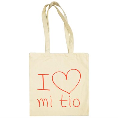 Bolsa de tela I Love mi tío