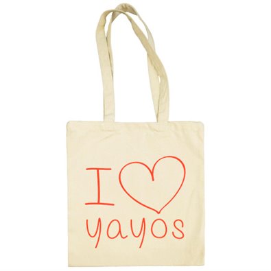 Bolsa de tela I Love yayos