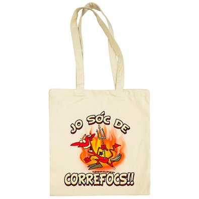 Bolsa de tela Jo sóc de correfocs
