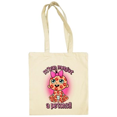 Bolsa de tela M han menjat a petonts nadó nena