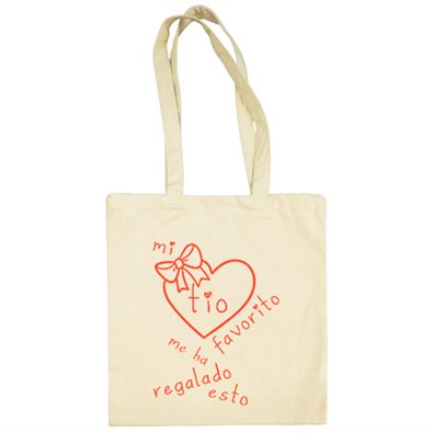 Bolsa de tela Mi tío favorito me ha regalado esto