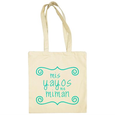 Bolsa de tela Mis yayos me miman