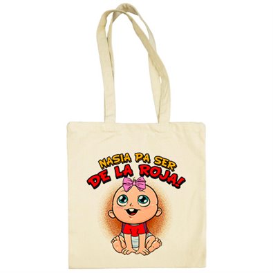 Bolsa de tela nacida para ser de La Roja Selección España fútbol