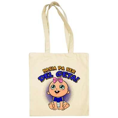 Bolsa de tela nacida para ser del Geta Getafe fútbol