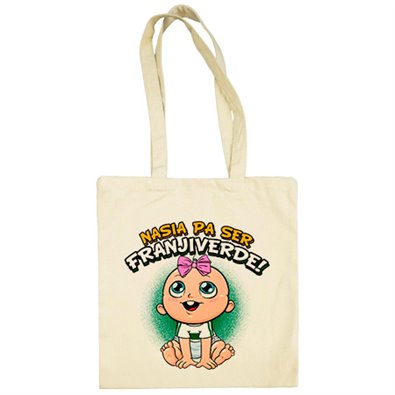 Bolsa de tela nacida para ser Franjiverde Elche fútbol