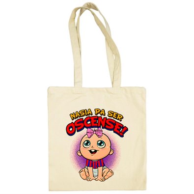 Bolsa de tela nacida para ser Oscense Huesca fútbol