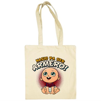 Bolsa de tela nacido para ser Armero Eibar fútbol