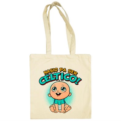 Bolsa de tela nacido para ser Céltico Celta fútbol