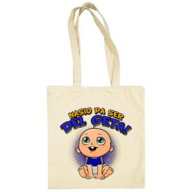 Bolsa de tela nacido para ser del Geta Getafe fútbol
