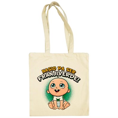 Bolsa de tela nacido para ser Franjiverde Elche fútbol