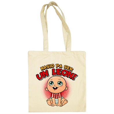 Bolsa de tela nacido para ser un León Athletic Bilbao fútbol