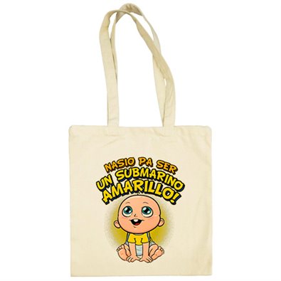 Bolsa de tela nacido para ser un submarino amarillo Cádiz fútbol