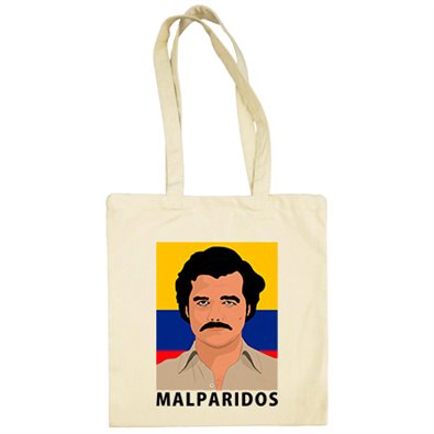 Bolsa de tela Narcos Pablo Escobar malparidos