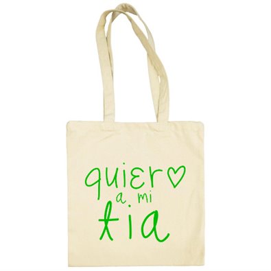 Bolsa de tela Quiero a mi tía