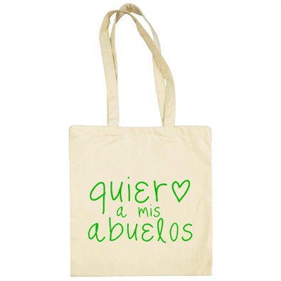 Bolsa de tela Quiero a mis abuelos