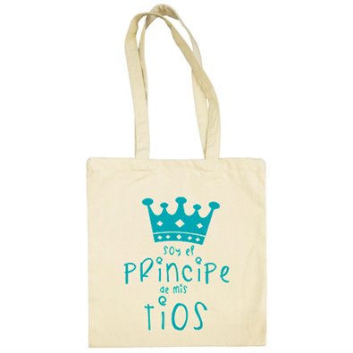 Bolsa de tela Soy el principe de mis tíos