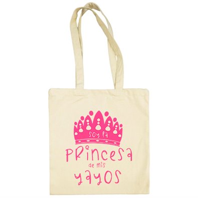 Bolsa de tela Soy la princesa de mis yayos