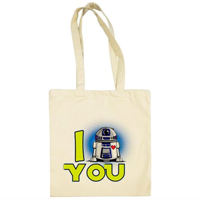 Bolsa de tela Star Wars I Love You R2D2 androide