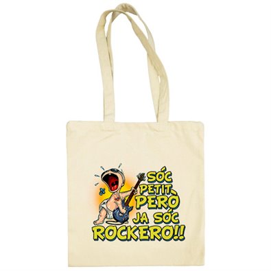 Bolsa de tela Sóc petit però ja sóc rockero