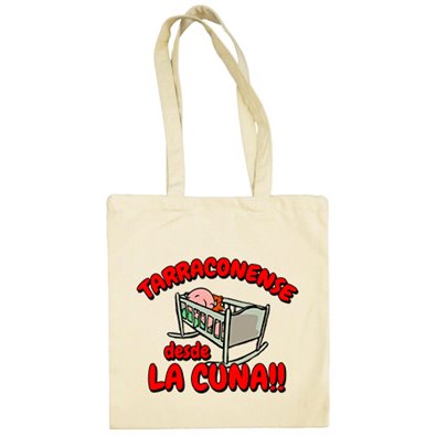 Bolsa de tela Tarragonense desde la cuna Tarragoní Tarragona Nastic fútbol