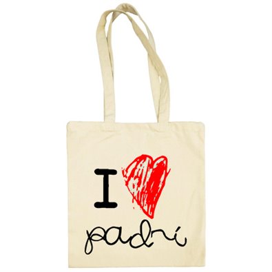 Bolsa de tela I Love padrí