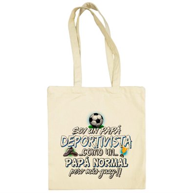 Bolsa de tela soy un papá Deportivista como un papá normal pero más guay