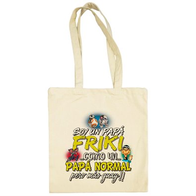 Bolsa de tela soy un papá Friki como un papá normal pero más guay