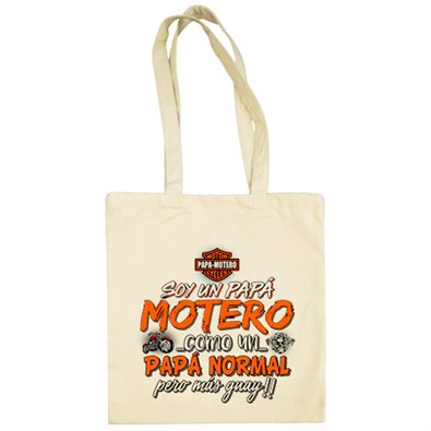 Bolsa de tela soy un papá motero como un papá normal pero más guay