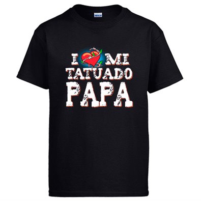 Camiseta I Love mi tatuado papá