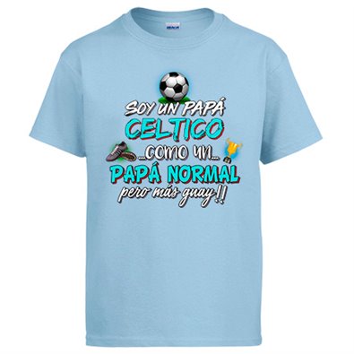 Camiseta soy un papá Céltico como un papá normal pero más guay