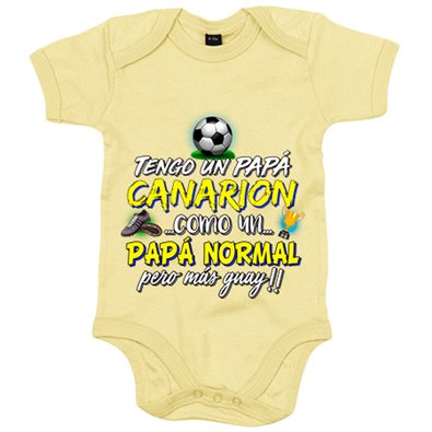 Body bebé tengo un papá Canarión como un papá normal pero más guay
