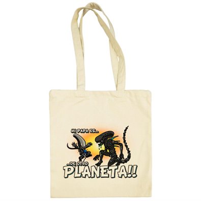 Bolsa de tela mi papá es de otro planeta Alien