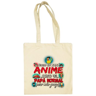 Bolsa de tela tengo un papá Anime Otaku como un papá normal pero más guay