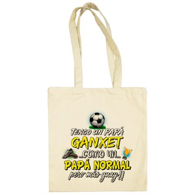 Bolsa de tela tengo un papá Ganxet como un papá normal pero más guay