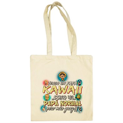 Bolsa de tela tengo un papá Kawaii como un papá normal pero más guay