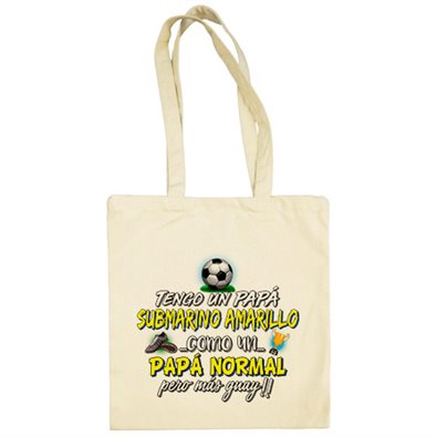Bolsa de tela tengo un papá Submarino Amarillo como un papá normal pero más guay