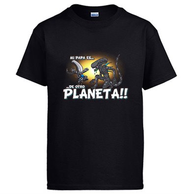 Camiseta mi papá es de otro planeta Alien