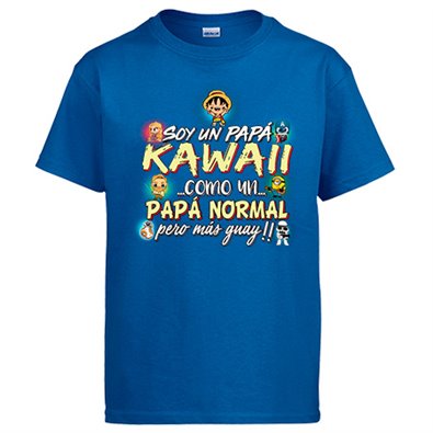 Camiseta soy un papá Kawaii como un papá normal pero más guay