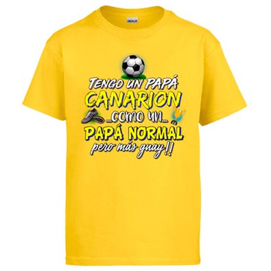 Camiseta tengo un papá Canarión como un papá normal pero más guay