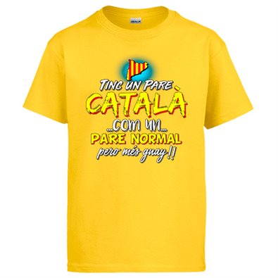 Camiseta tinc un pare català com un pare normal pero més guay