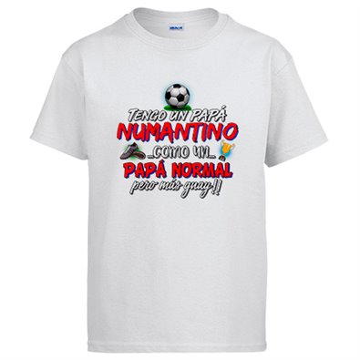 Camiseta tengo un papá Numantino como un papá normal pero más guay