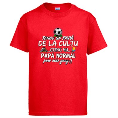 Camiseta tengo un papá de La Cultu como un papá normal pero más guay