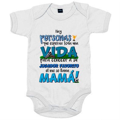 Body bebé Mamá es mi jugador favorito